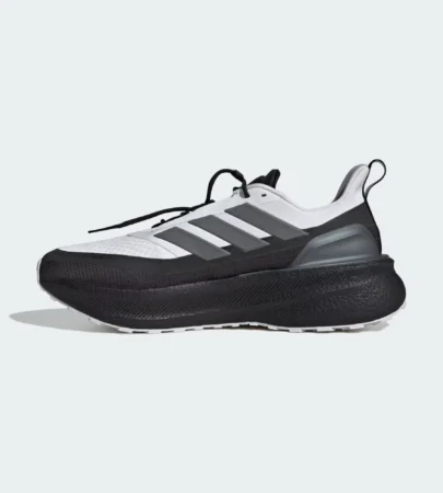 adidas ultraboost 5 tr cloud white side view, adidas ultraboost 5 tr boost midsole detail, ultraboost 5 tr continental outsole traction, adidas ultraboost 5 tr primeknit upper close up, adidas ultraboost 5 tr running sneaker on foot, adidas ultraboost 5 tr white iron metallic,