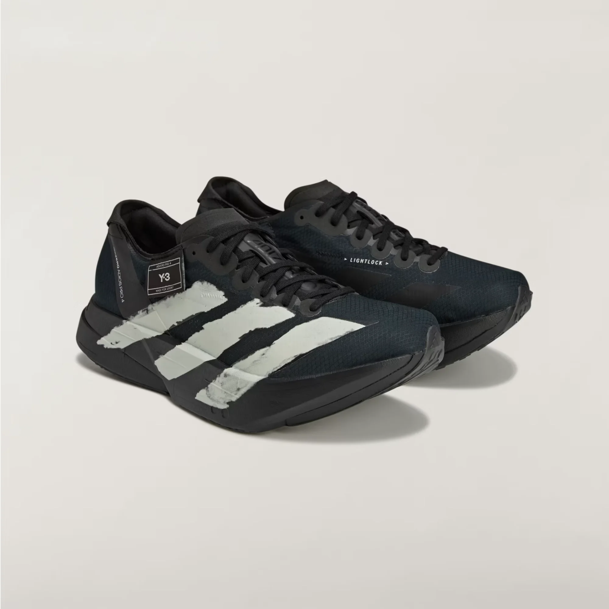 adidas Y-3 Adizero Adios Pro 4 JR6655 Black Off White, adidas Y-3 Adios Pro 4 Side View, adidas Y-3 Adios Pro 4 Front View, adidas Y-3 Adios Pro 4 Rear View, adidas Y-3 Adios Pro 4 LIGHTSTRIKE PRO Midsole, adidas Y-3 Adios Pro 4 ENERGYRODS 2.0, adidas Y-3 Adios Pro 4 Continental Rubber Outsole, adidas Y-3 Marathon Racing Shoes, Original adidas Y-3 JR6655 Pakistan,