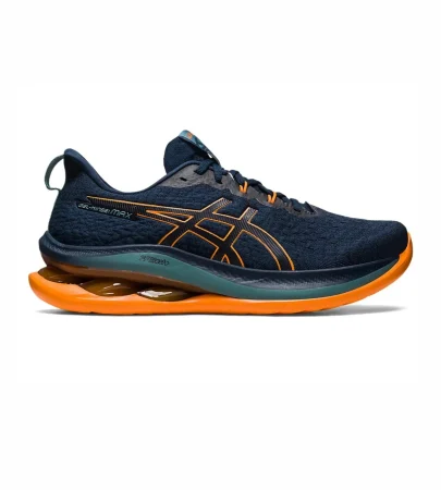 ASICS GEL-KINSEI MAX French Blue / Bright Orange (1011B696-400) – Detailed SEO-Friendly Product Description Discover the next generation of premium running performance with the ASICS GEL-KINSEI MAX French Blue / Bright Orange, a flagship max-cushion running shoe designed for runners who demand superior comfort, advanced technology, and long-lasting durability. Built for daily training, long-distance running, walking, and recovery sessions, the GEL-KINSEI MAX combines ASICS' latest cushioning innovations with a bold modern design, making it one of the most comfortable running shoes in the premium performance category. At the core of the GEL-KINSEI MAX is the highly responsive FF BLAST™ PLUS ECO midsole, developed to provide lightweight cushioning with exceptional energy return. Every stride feels softer, smoother, and more efficient, helping reduce fatigue during long runs while maintaining a responsive ride. Whether you're preparing for a marathon, completing your daily miles, or enjoying an evening walk, this advanced cushioning system keeps your feet comfortable from start to finish. To further enhance comfort, ASICS incorporates its latest PureGEL™ technology, strategically placed in the heel to deliver softer landings and outstanding shock absorption. Compared to traditional GEL cushioning, PureGEL™ creates a smoother heel-to-toe transition, reducing impact on your joints and making every step feel more natural. This makes the GEL-KINSEI MAX an excellent choice for runners seeking maximum cushioning as well as individuals who spend long hours on their feet. The lightweight engineered mesh upper offers exceptional breathability while adapting comfortably to the natural shape of your foot. It provides a secure, supportive fit without adding unnecessary weight, allowing better airflow and long-lasting comfort even during extended training sessions. The vibrant French Blue / Bright Orange colorway gives the shoe a premium athletic appearance, combining performance-driven aesthetics with modern lifestyle appeal. Designed for road running and everyday versatility, the durable rubber outsole delivers reliable traction and stability on a variety of surfaces. Whether you're running through city streets, training at the park, walking during travel, or using them for everyday fitness activities, the outsole provides dependable grip and durability mile after mile. The ASICS GEL-KINSEI MAX is more than just a running shoe—it's an investment in comfort, performance, and long-term foot support. Its combination of maximum cushioning, premium materials, advanced technology, and lightweight construction makes it ideal for neutral runners, fitness enthusiasts, professionals who stand for long hours, and anyone searching for a premium everyday running shoe. If you're looking for a shoe that combines luxurious comfort, innovative cushioning, and reliable performance, the ASICS GEL-KINSEI MAX French Blue / Bright Orange is built to help you perform at your best while keeping every step incredibly comfortable. Product Details Brand: ASICS Model: GEL-KINSEI MAX Style Code: 1011B696-400 Colorway: French Blue / Bright Orange Category: Premium Maximum Cushion Road Running Shoes Upper: Engineered Mesh Midsole: FF BLAST™ PLUS ECO Cushioning Heel Technology: PureGEL™ Technology Outsole: Durable Rubber Traction Outsole Closure: Lace-Up Fit: Regular Fit Support Type: Neutral Best For: Daily Running, Long-Distance Running, Marathon Training, Recovery Runs, Walking, Gym, Travel & Everyday Comfort Why You'll Love It Premium max-cushion running shoe for exceptional comfort Lightweight FF BLAST™ PLUS ECO foam delivers soft and responsive cushioning PureGEL™ technology reduces impact and creates smoother landings Breathable engineered mesh upper keeps feet cool during long runs Durable outsole offers excellent traction for road running Ideal for daily training, marathon preparation, walking, and all-day wear Bold French Blue / Bright Orange colorway adds modern athletic style Perfect for runners seeking premium comfort and high-performance technology,