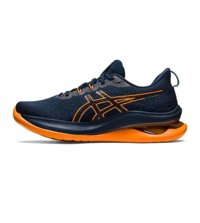 ASICS GEL-KINSEI MAX French Blue / Bright Orange (1011B696-400) – Detailed SEO-Friendly Product Description Discover the next generation of premium running performance with the ASICS GEL-KINSEI MAX French Blue / Bright Orange, a flagship max-cushion running shoe designed for runners who demand superior comfort, advanced technology, and long-lasting durability. Built for daily training, long-distance running, walking, and recovery sessions, the GEL-KINSEI MAX combines ASICS' latest cushioning innovations with a bold modern design, making it one of the most comfortable running shoes in the premium performance category. At the core of the GEL-KINSEI MAX is the highly responsive FF BLAST™ PLUS ECO midsole, developed to provide lightweight cushioning with exceptional energy return. Every stride feels softer, smoother, and more efficient, helping reduce fatigue during long runs while maintaining a responsive ride. Whether you're preparing for a marathon, completing your daily miles, or enjoying an evening walk, this advanced cushioning system keeps your feet comfortable from start to finish. To further enhance comfort, ASICS incorporates its latest PureGEL™ technology, strategically placed in the heel to deliver softer landings and outstanding shock absorption. Compared to traditional GEL cushioning, PureGEL™ creates a smoother heel-to-toe transition, reducing impact on your joints and making every step feel more natural. This makes the GEL-KINSEI MAX an excellent choice for runners seeking maximum cushioning as well as individuals who spend long hours on their feet. The lightweight engineered mesh upper offers exceptional breathability while adapting comfortably to the natural shape of your foot. It provides a secure, supportive fit without adding unnecessary weight, allowing better airflow and long-lasting comfort even during extended training sessions. The vibrant French Blue / Bright Orange colorway gives the shoe a premium athletic appearance, combining performance-driven aesthetics with modern lifestyle appeal. Designed for road running and everyday versatility, the durable rubber outsole delivers reliable traction and stability on a variety of surfaces. Whether you're running through city streets, training at the park, walking during travel, or using them for everyday fitness activities, the outsole provides dependable grip and durability mile after mile. The ASICS GEL-KINSEI MAX is more than just a running shoe—it's an investment in comfort, performance, and long-term foot support. Its combination of maximum cushioning, premium materials, advanced technology, and lightweight construction makes it ideal for neutral runners, fitness enthusiasts, professionals who stand for long hours, and anyone searching for a premium everyday running shoe. If you're looking for a shoe that combines luxurious comfort, innovative cushioning, and reliable performance, the ASICS GEL-KINSEI MAX French Blue / Bright Orange is built to help you perform at your best while keeping every step incredibly comfortable. Product Details Brand: ASICS Model: GEL-KINSEI MAX Style Code: 1011B696-400 Colorway: French Blue / Bright Orange Category: Premium Maximum Cushion Road Running Shoes Upper: Engineered Mesh Midsole: FF BLAST™ PLUS ECO Cushioning Heel Technology: PureGEL™ Technology Outsole: Durable Rubber Traction Outsole Closure: Lace-Up Fit: Regular Fit Support Type: Neutral Best For: Daily Running, Long-Distance Running, Marathon Training, Recovery Runs, Walking, Gym, Travel & Everyday Comfort Why You'll Love It Premium max-cushion running shoe for exceptional comfort Lightweight FF BLAST™ PLUS ECO foam delivers soft and responsive cushioning PureGEL™ technology reduces impact and creates smoother landings Breathable engineered mesh upper keeps feet cool during long runs Durable outsole offers excellent traction for road running Ideal for daily training, marathon preparation, walking, and all-day wear Bold French Blue / Bright Orange colorway adds modern athletic style Perfect for runners seeking premium comfort and high-performance technology,