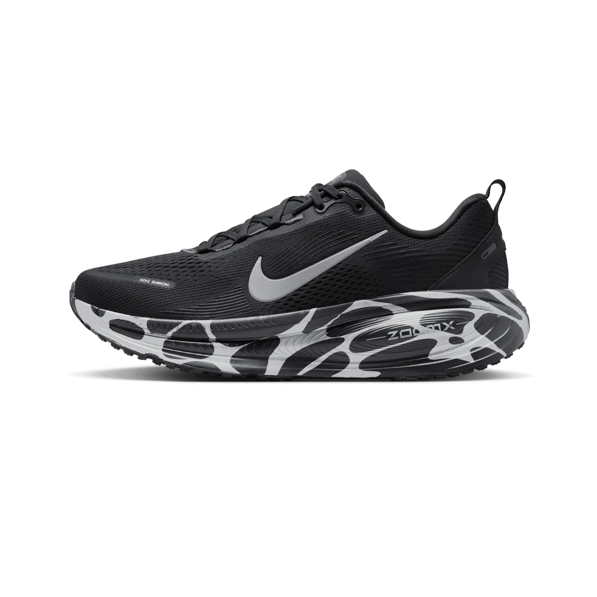 Nike Vomero 18 Anthracite Reflect Silver IM6010-060, Nike Vomero 18 IM6010-060 Anthracite side view, Nike Vomero 18 Anthracite Reflect Silver men's running shoes, Nike Vomero 18 black silver running shoes side profile, Nike Vomero 18 Anthracite front view, Nike Vomero 18 Anthracite rear view, Nike Vomero 18 Anthracite top view, Nike Vomero 18 Anthracite outsole, Nike Vomero 18 Reflect Silver details, Nike Vomero 18 ZoomX ReactX midsole, Nike Vomero 18 engineered mesh upper, Nike Vomero 18 reflective details, Nike Vomero 18 black grey sneakers, Nike Vomero 18 IM6010-060 Pakistan,