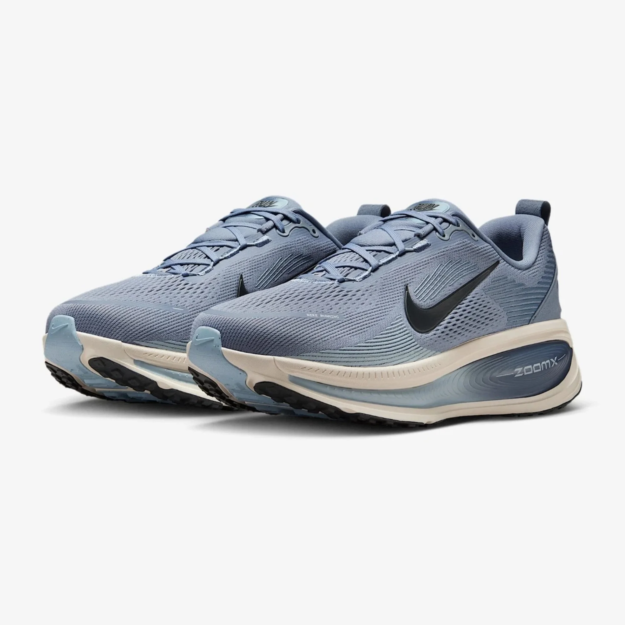 Nike Vomero 18 Ashen Slate IF0514-401 men's running shoes, Nike Vomero 18 Ashen Slate Diffused Blue Light Armory Blue Anthracite, Nike Vomero 18 IF0514-401 front view,